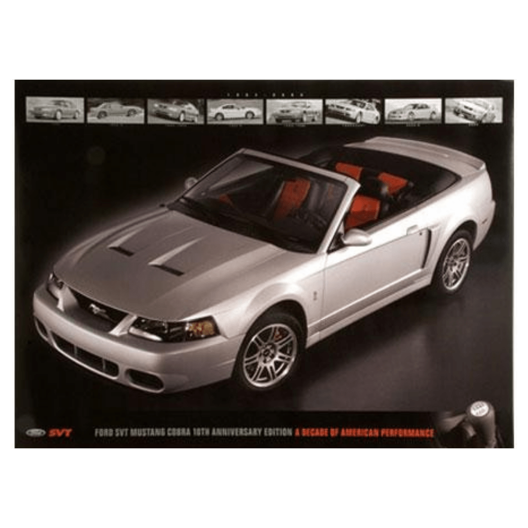 10th Anniversary Cobra Poster - Ford Show Parts