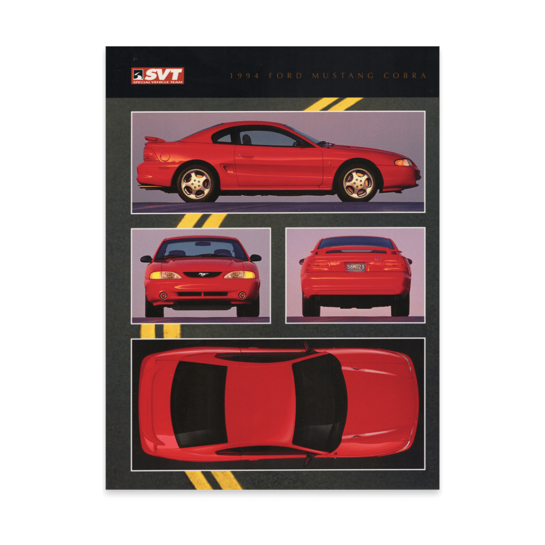1994 Cobra Tech Data Card - Ford Show Parts