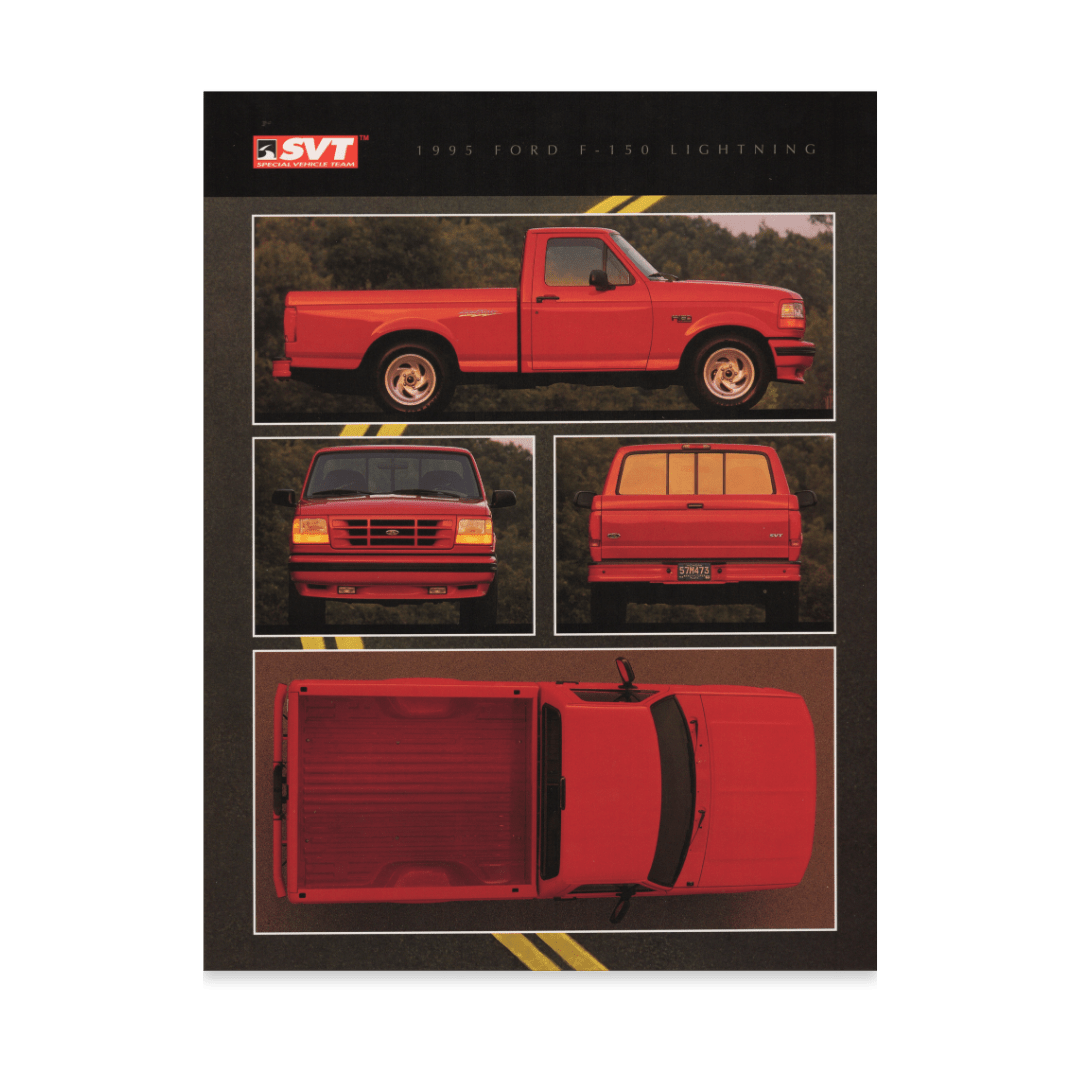 1995 Lightning Tech Data Card - Ford Show Parts