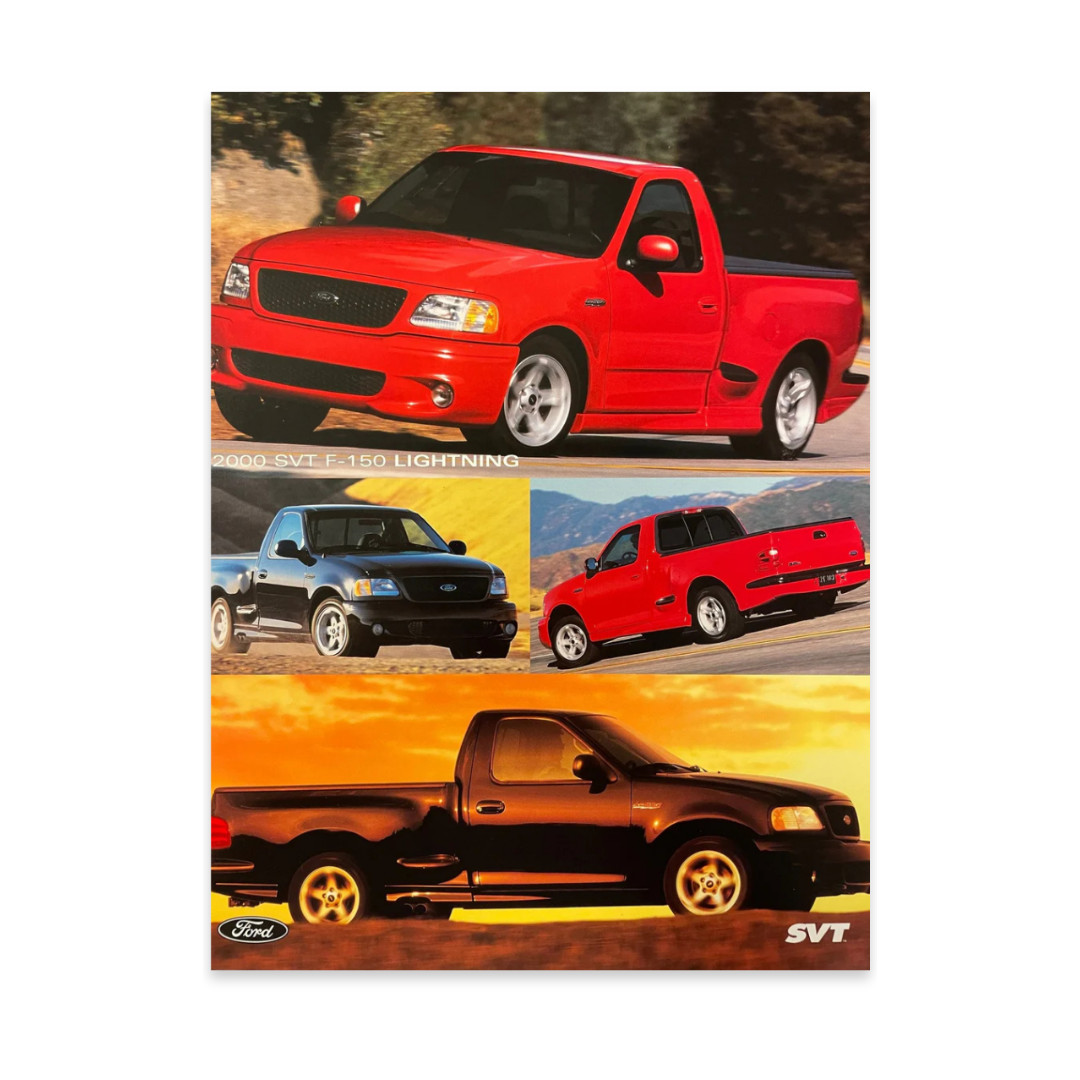 2000 SVT Lightning Tech Data Card - Ford Show Parts