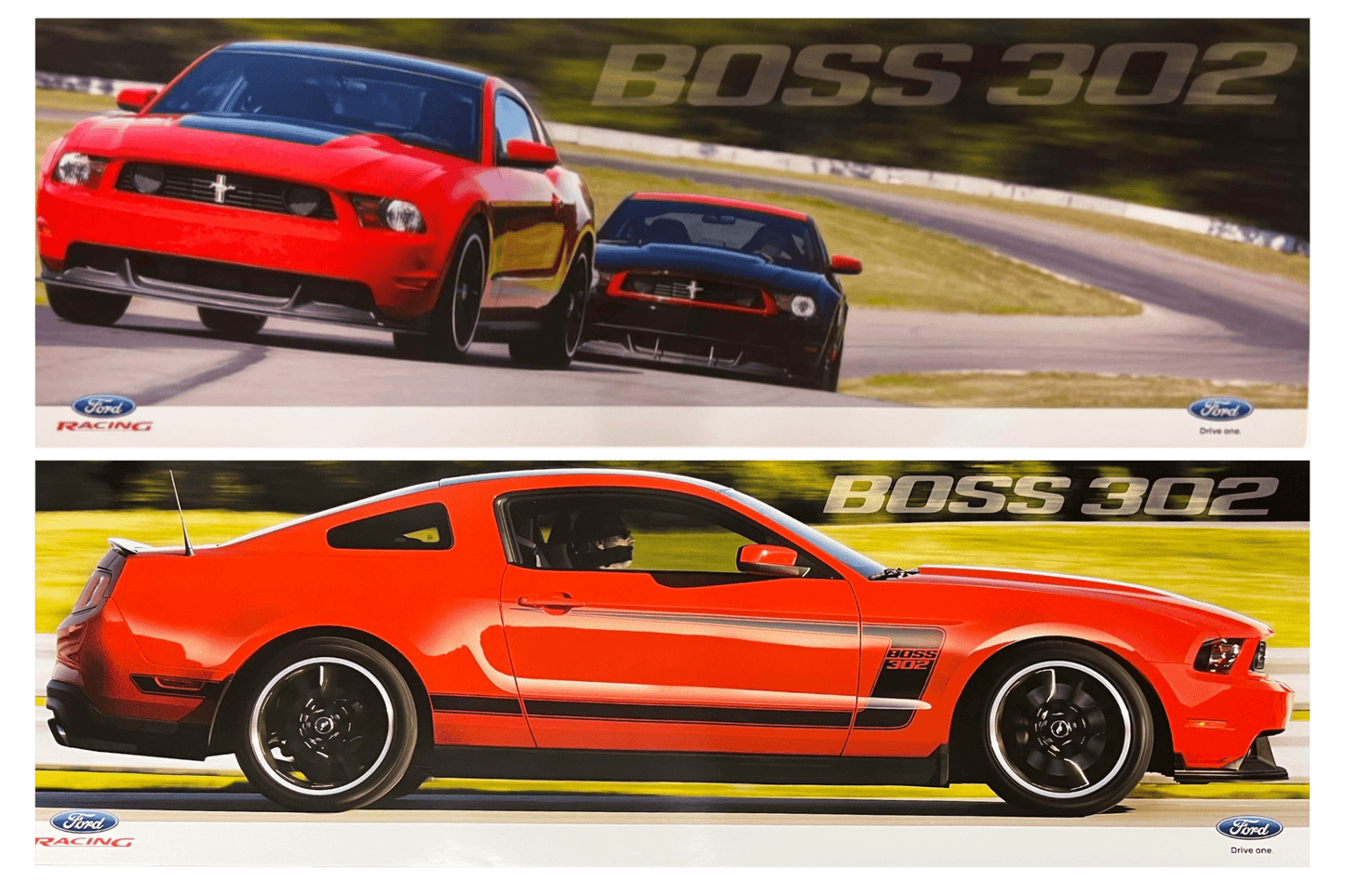 2012 2 - sided Boss 302 Laguna Seca Poster - Ford Show Parts