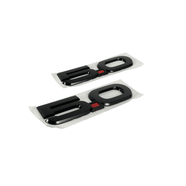 2015 - 2024 Mustang 5.0L Fender Emblem Black - Pair - Ford Show Parts