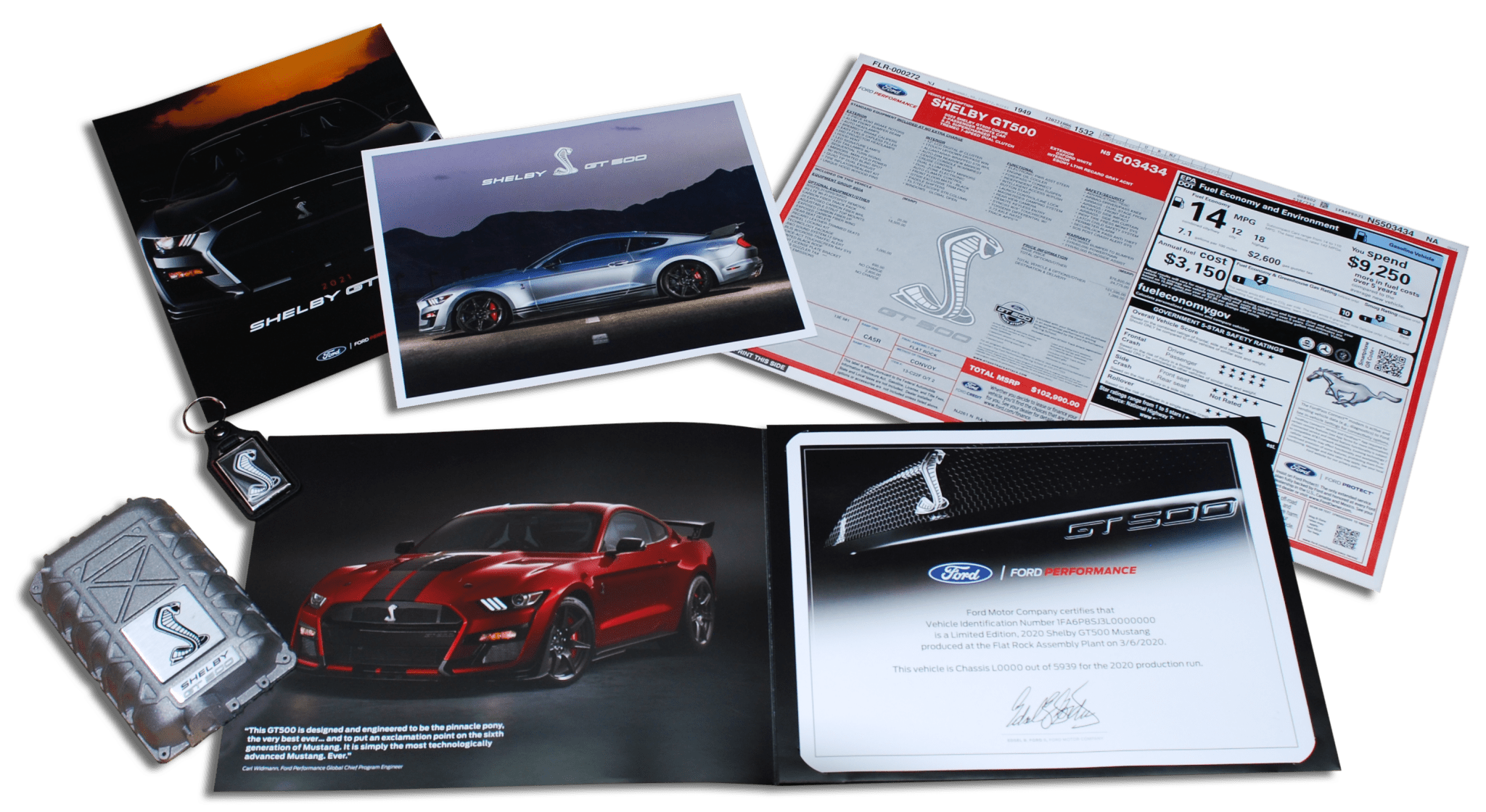 2020 - 2022 Shelby GT500 Certificate Package - Ford Show Parts