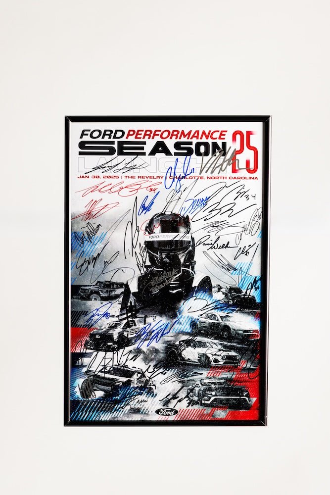 2025 Ford Performance Season Launch Signed Poster - Ford Show Parts
