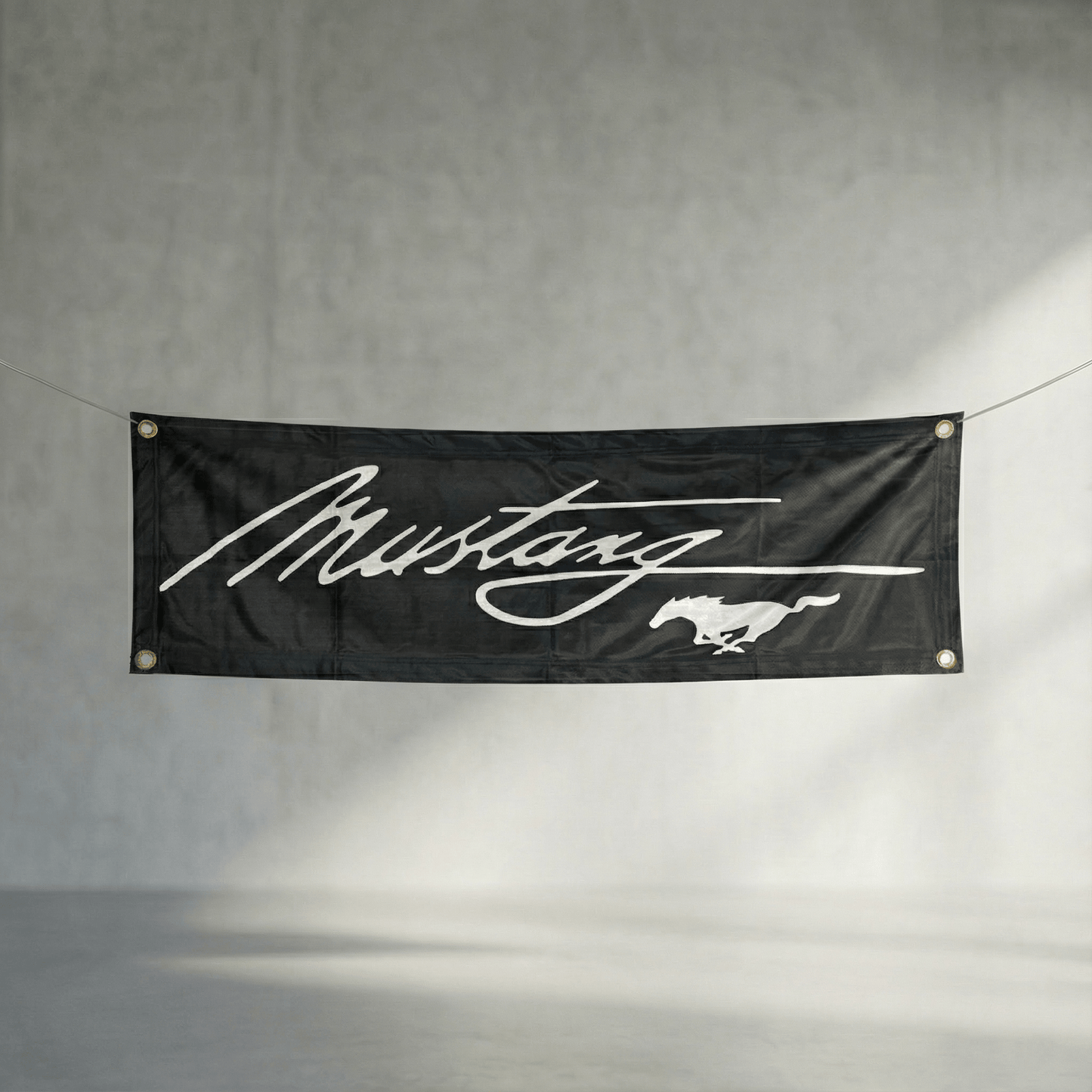 SN95 Mustang Script Fabric Show Banner - Ford Show Parts