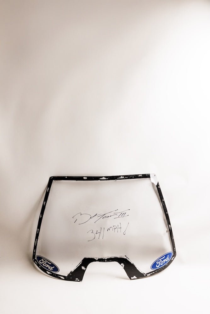 Bob Tasca III Signed Nitro Funny Car Windshield - Ford Show Parts