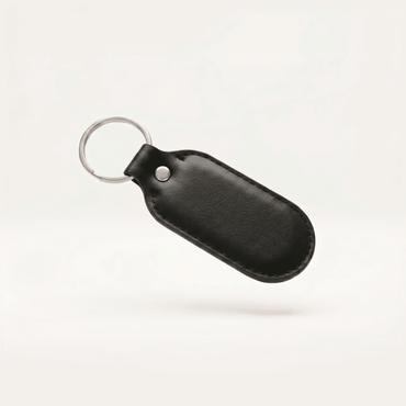 Ford Motorsport Stainless Steel & Leather Keychain - Ford Show Parts