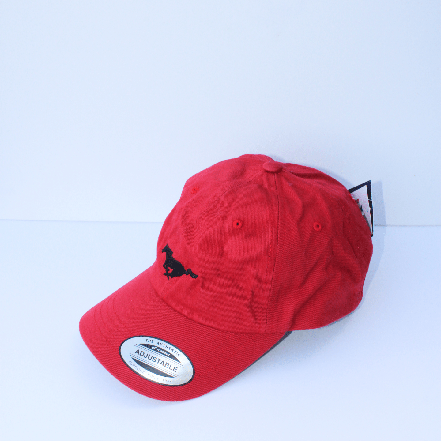 Red Mustang Pony Logo Dad Hat - Ford Show Parts