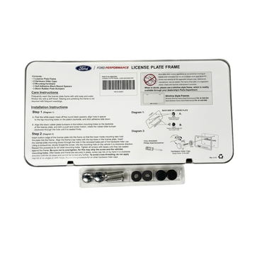 Ford Motorsport License Plate in Stainless Steel - Ford Show