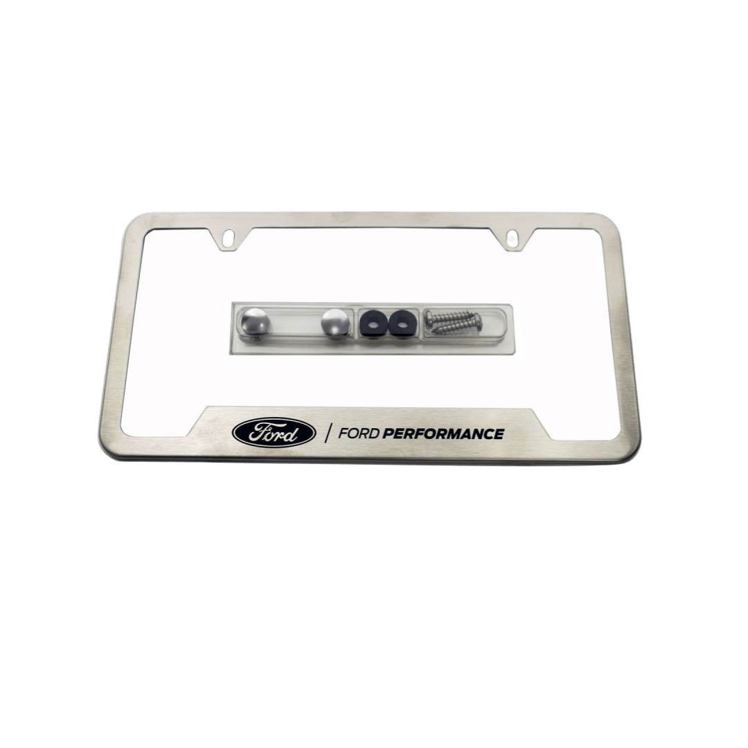 Stainless Steel Ford Performance License Plate Frame – Ford Show Parts