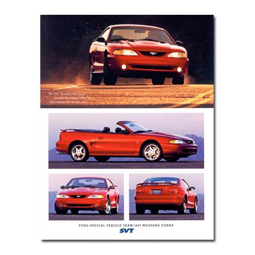 1997 Cobra Tech Data Card - Ford Show Parts