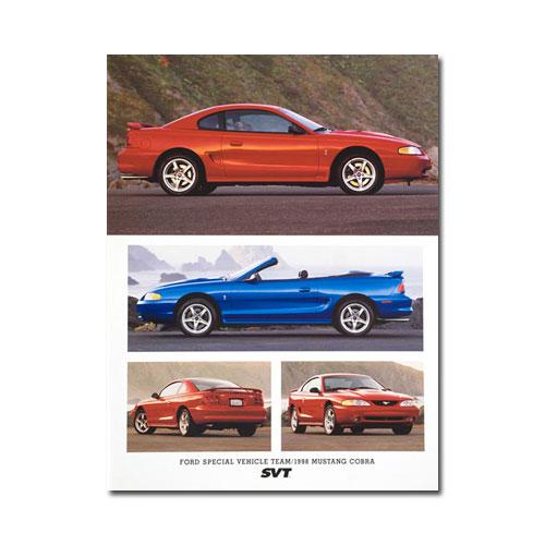 1998 Cobra Tech Data Card - Ford Show Parts