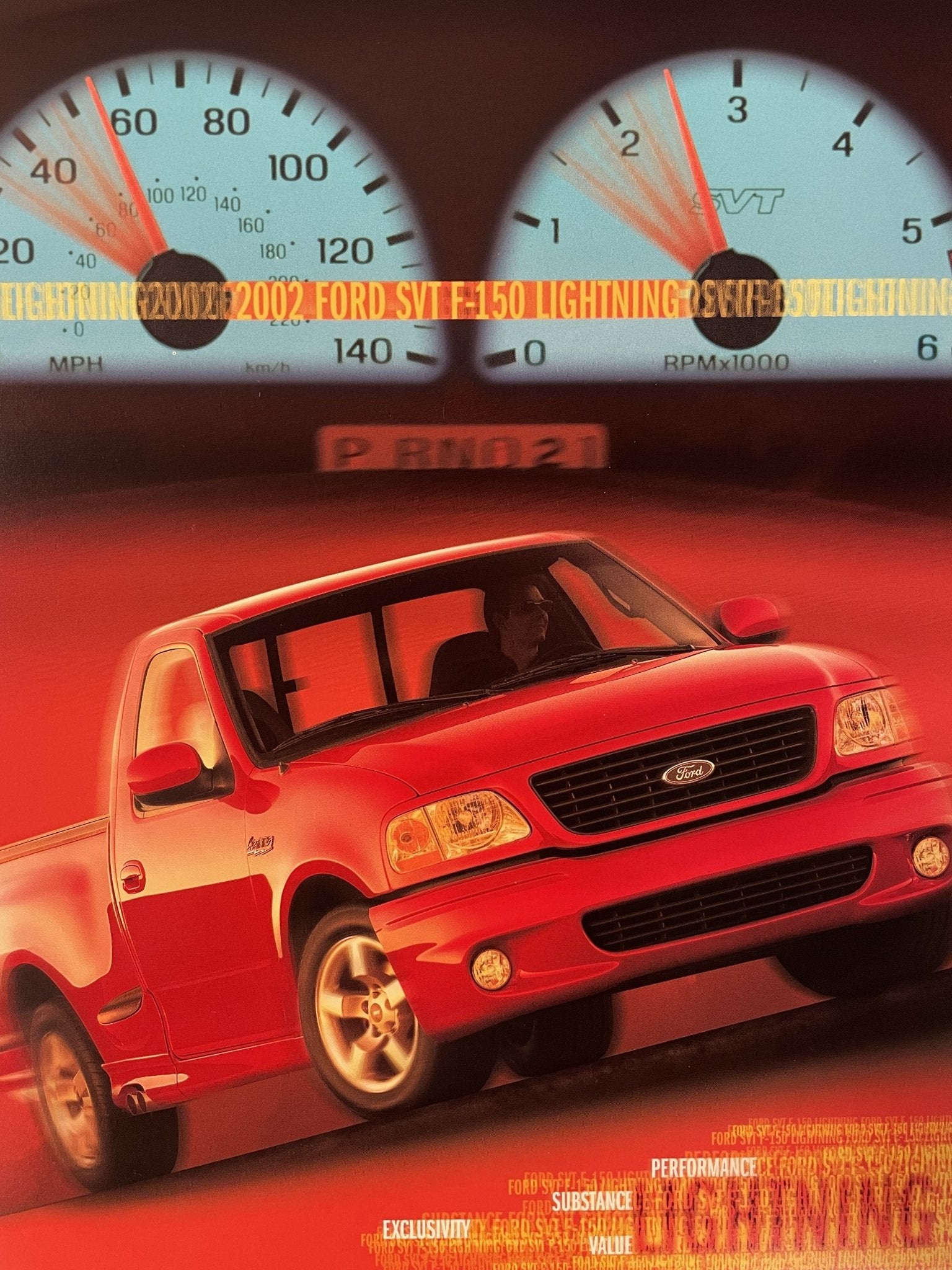 2002 Lightning Tech Data Card - Ford Show Parts