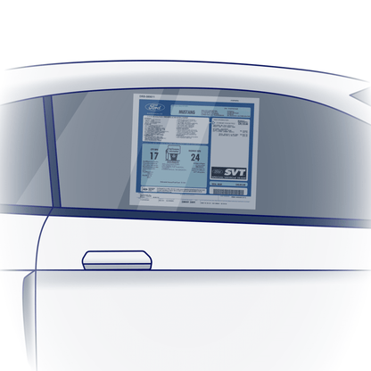 2003 - 2004 Mustang SVT Cobra Window Sticker (PLEASE READ FULL DESCRIPTION) - Ford Show Parts