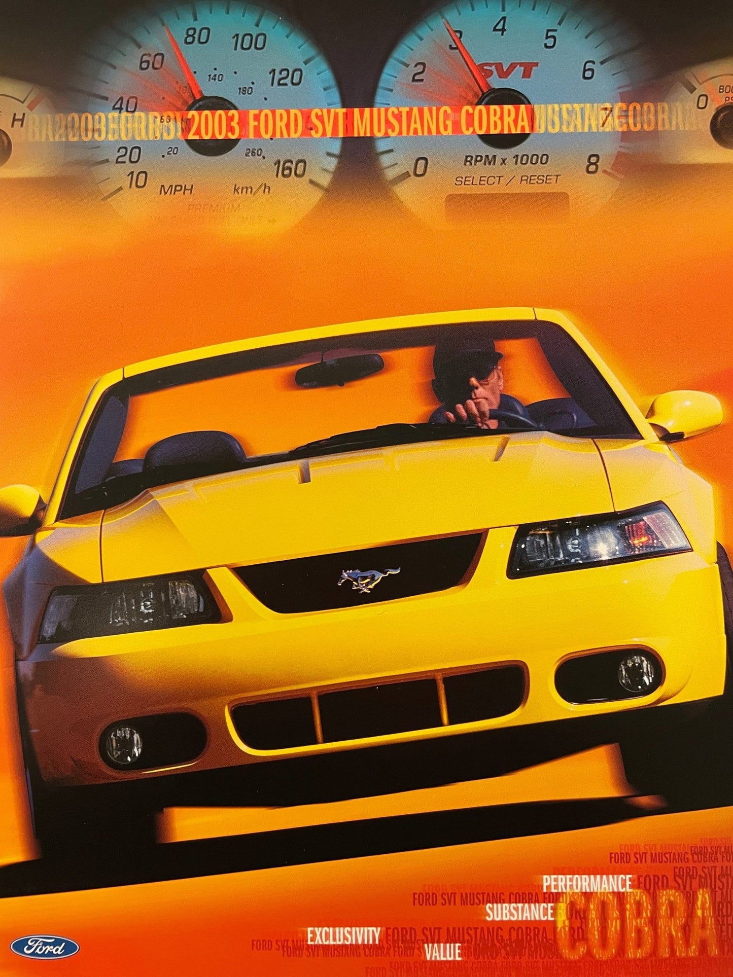 2003 Cobra Tech Data Card - Ford Show Parts