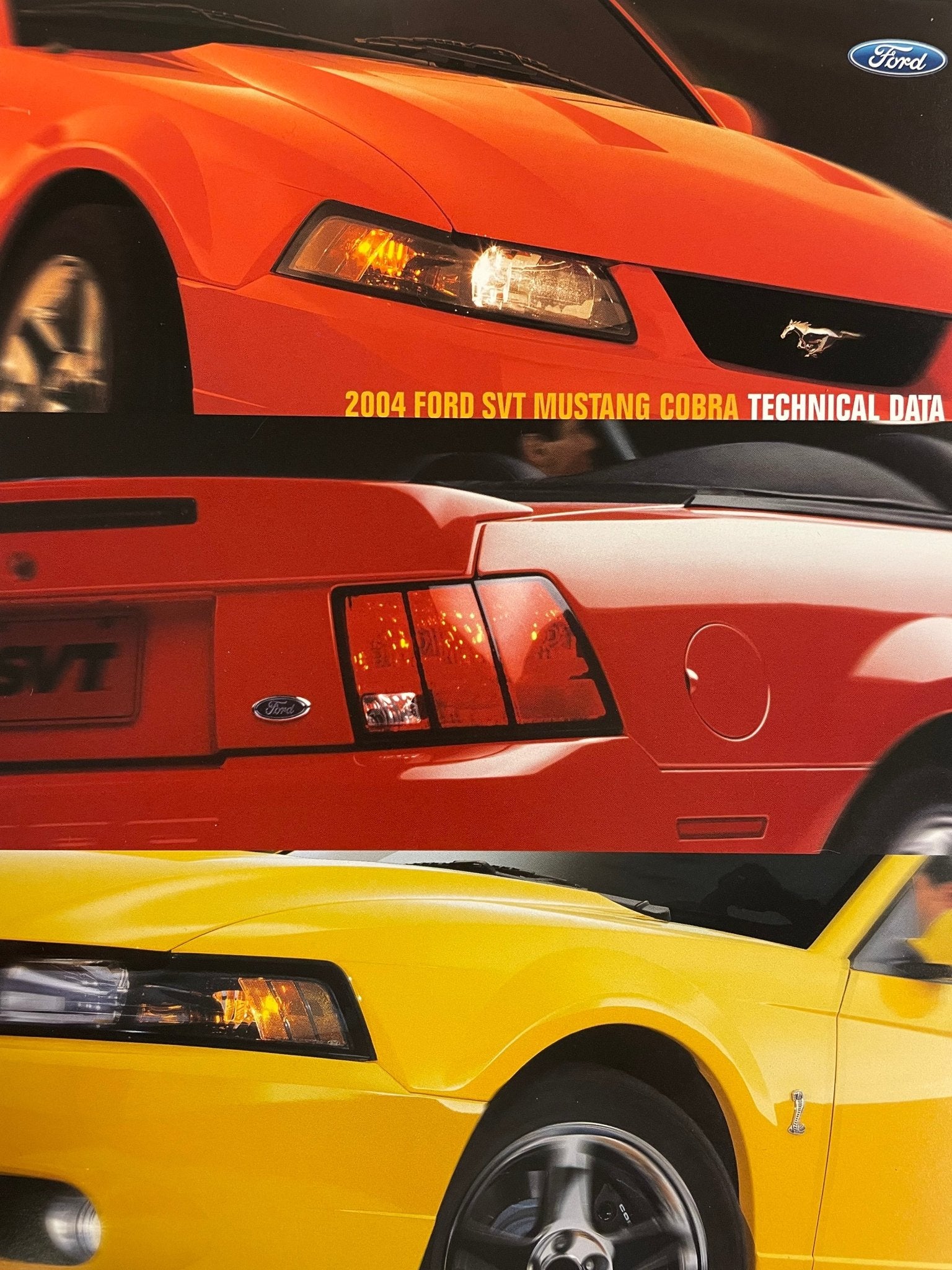 2004 Cobra Tech Data Card - Ford Show Parts