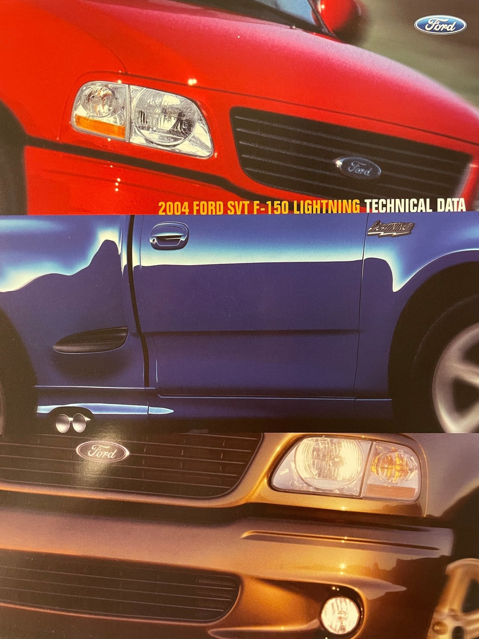 2004 Lightning Tech Data Card - Ford Show Parts