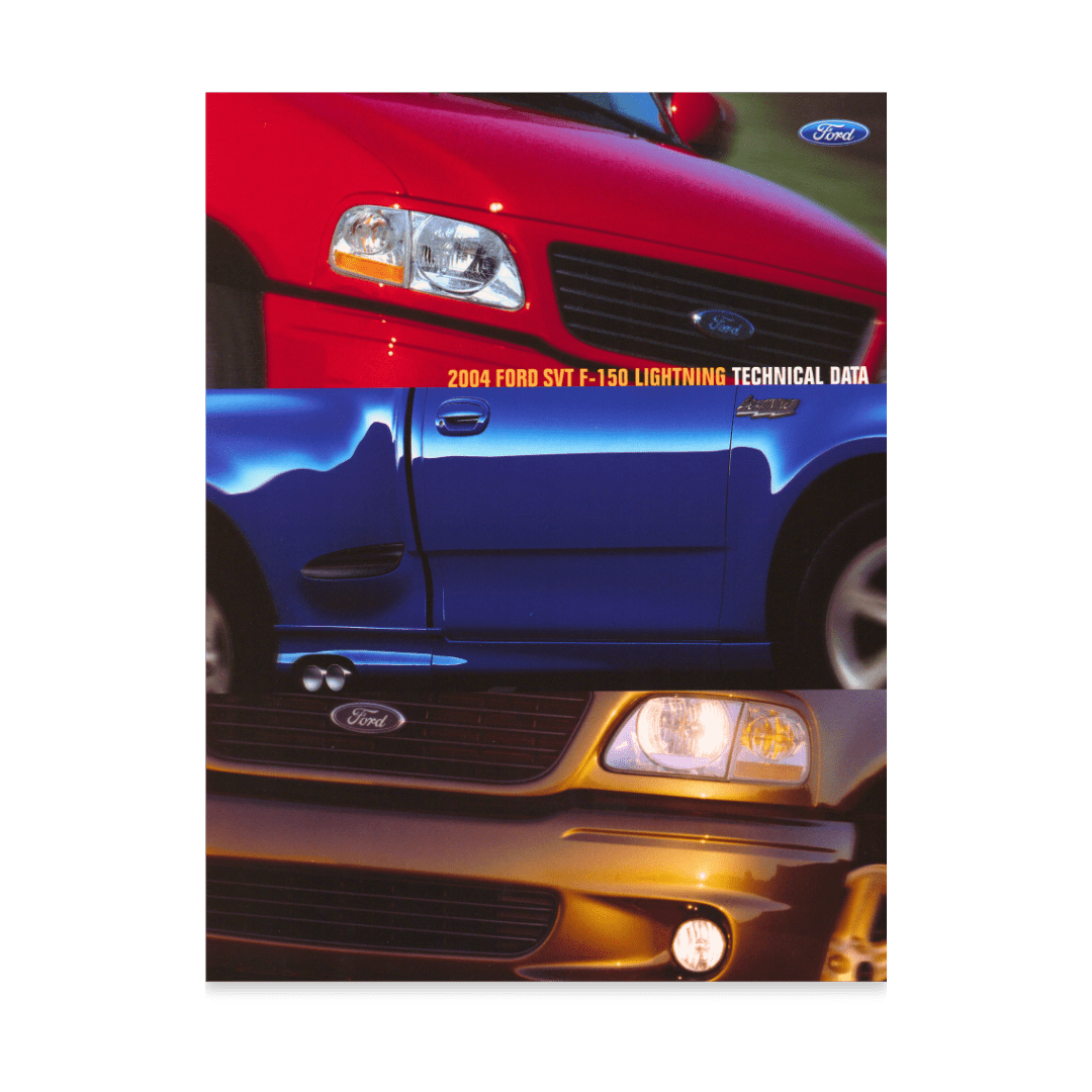 2004 Lightning Tech Data Card - Ford Show Parts