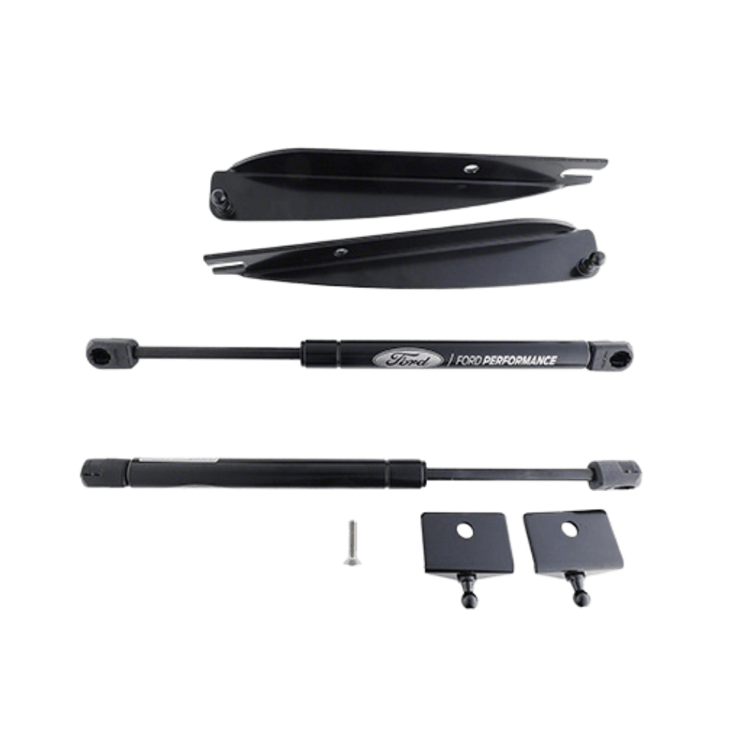 2005 - 14 Mustang Hood Lift Kit w/ Laser Engraved Ford Performance Logo - Ford Show Parts