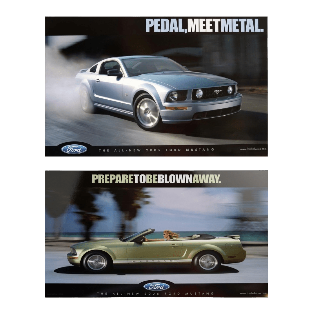 2005 Mustang 2 - sided Poster - Ford Show Parts