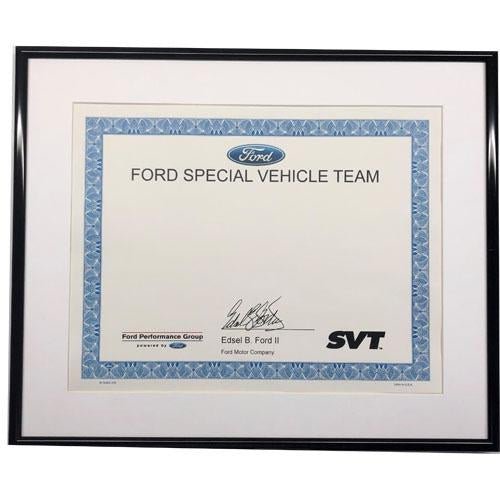 2010 - 2017 F - 150 Raptor Certificate - Ford Show Parts