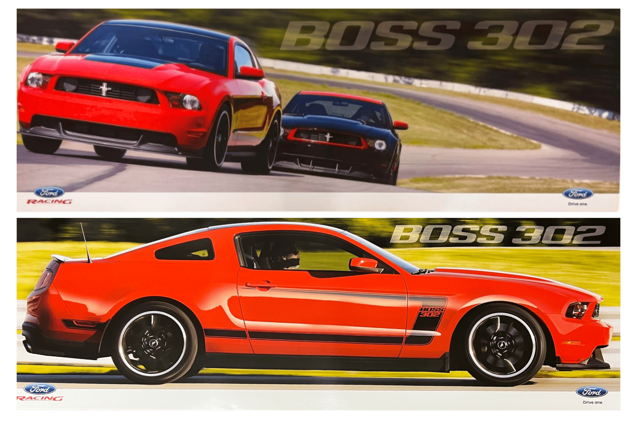 2012 2 - sided Boss 302 Laguna Seca Poster - Ford Show Parts