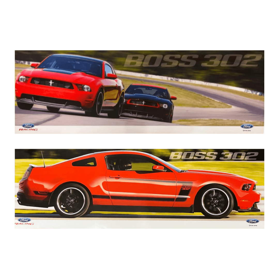 2012 2 - sided Boss 302 Laguna Seca Poster - Ford Show Parts
