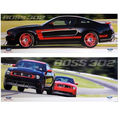 2012 2 - sided Boss 302 Laguna Seca Poster - Ford Show Parts