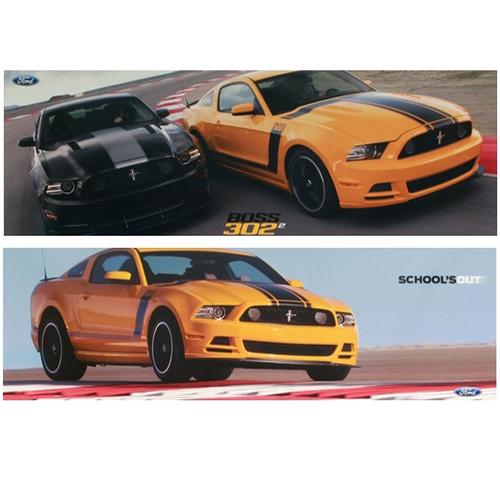 2013 BOSS 302 Poster "School's Out" 2 - sided - Ford Show Parts