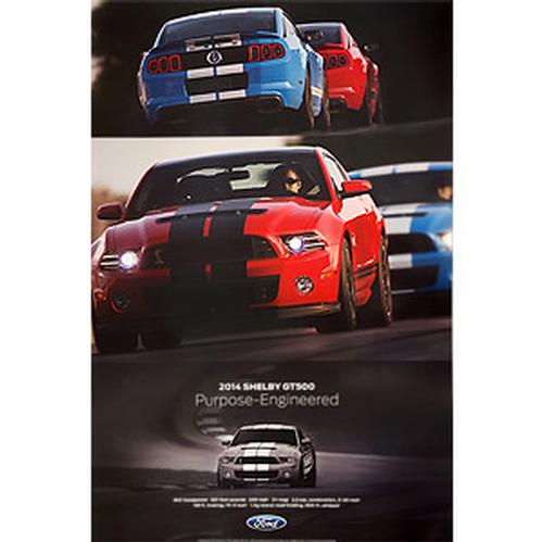 2014 2 - Sided GT500 Poster, Purpose Engineered - Ford Show Parts