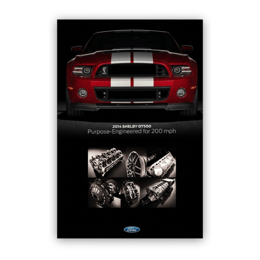 2014 2 - Sided GT500 Poster, Purpose Engineered - Ford Show Parts