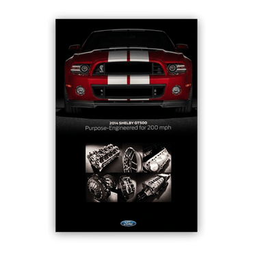 2014 2 - Sided GT500 Poster, Purpose Engineered - Ford Show Parts