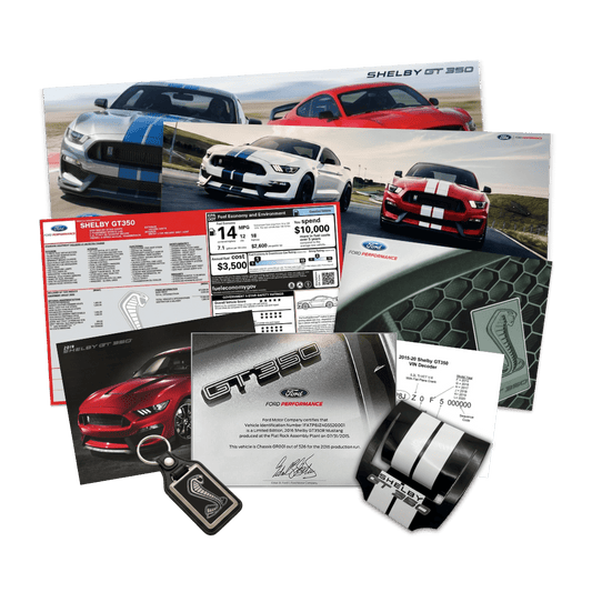 2015 - 2020 Shelby GT350 Certificate Package - Ford Show Parts