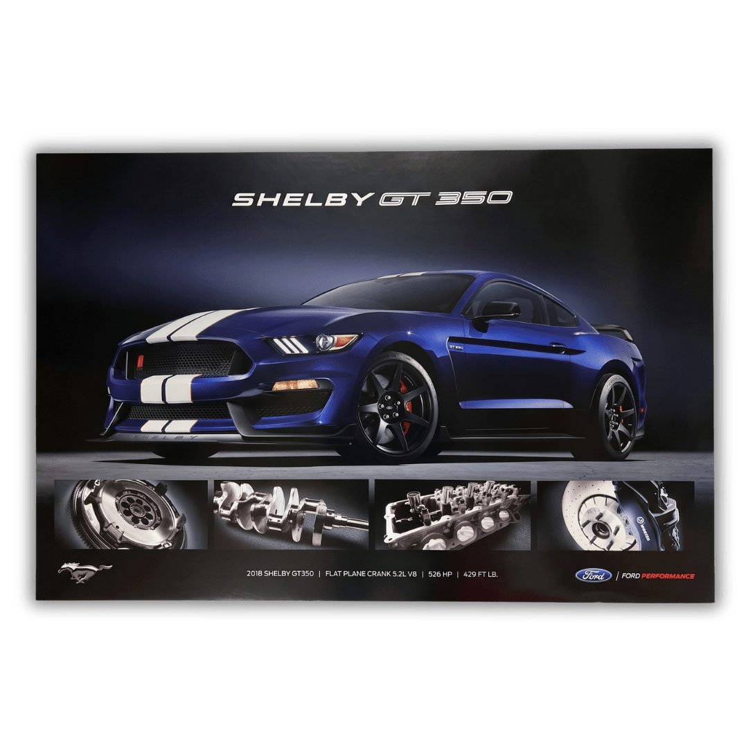 2018 Shelby GT350 Poster | Owner's Kit Exclusive - Ford Show Parts