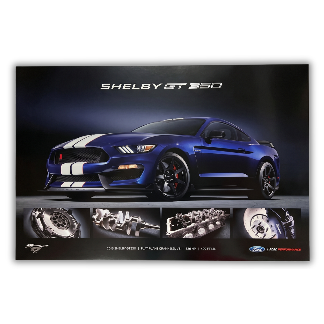 2018 Shelby GT350 Poster (Owners Kit Exclusive) - Ford Show Parts