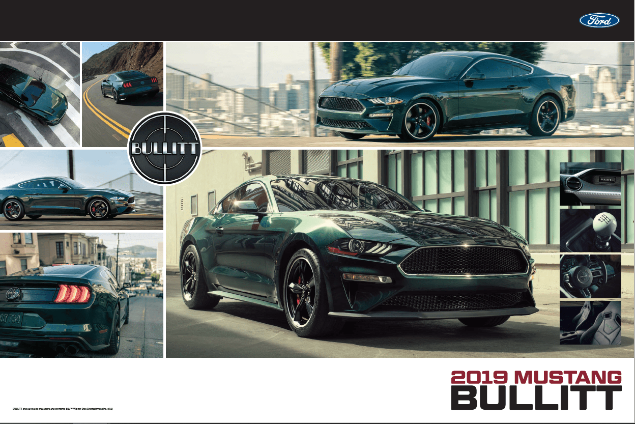 2019 Mustang Bullitt Poster (Dealer Exclusive) - Ford Show Parts