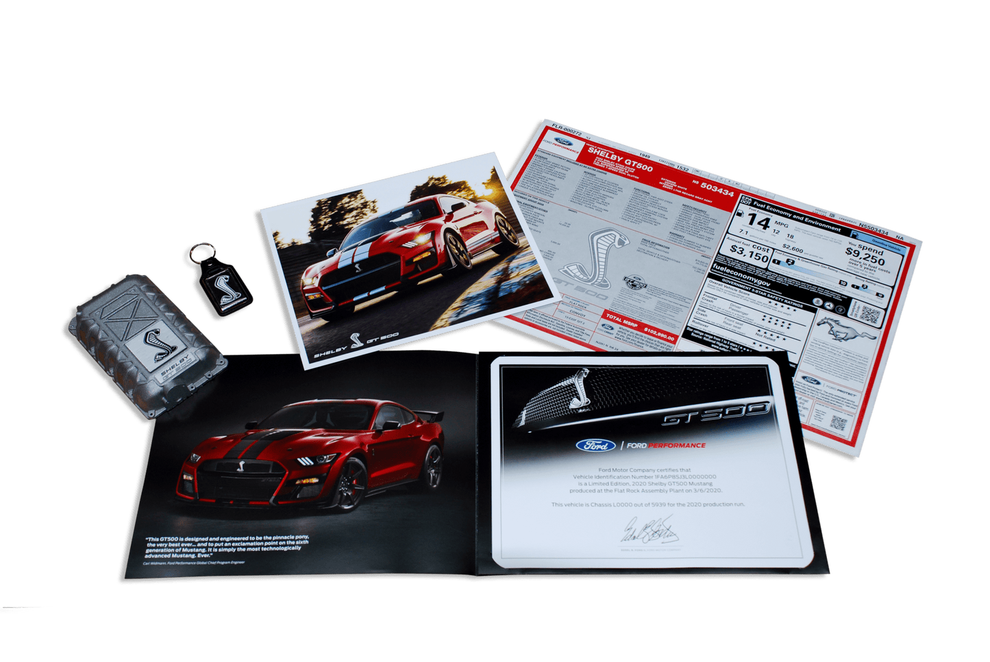 2020 - 2022 Shelby GT500 Certificate Package - Ford Show Parts