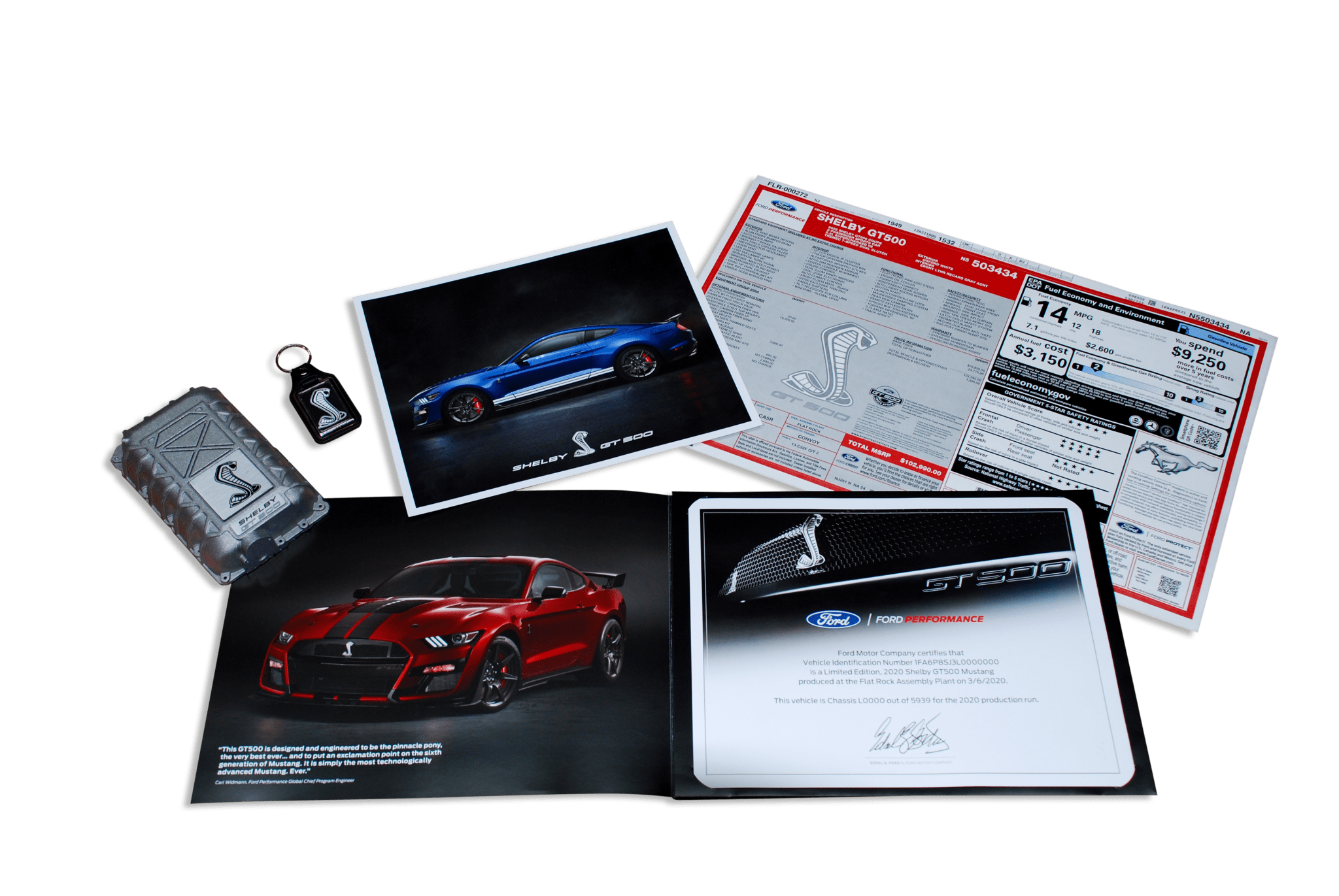 2020 - 2022 Shelby GT500 Certificate Package - Ford Show Parts