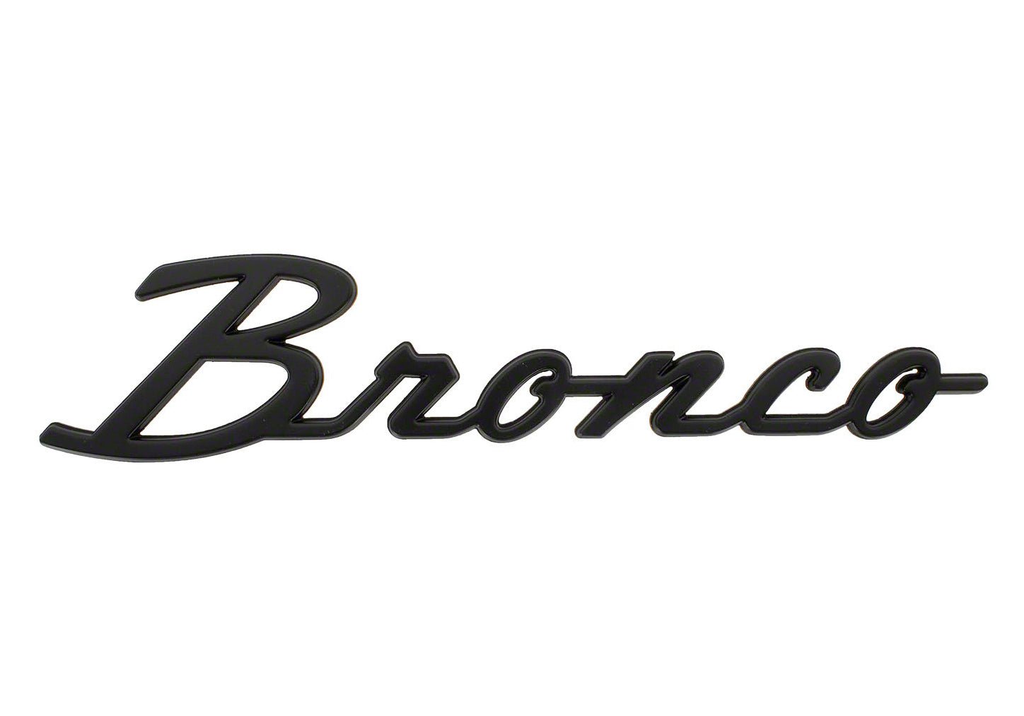 2021 - 2024 BRONCO CLASSIC SCRIPT FENDER BADGE KIT - MATTE BLACK - Ford Show Parts