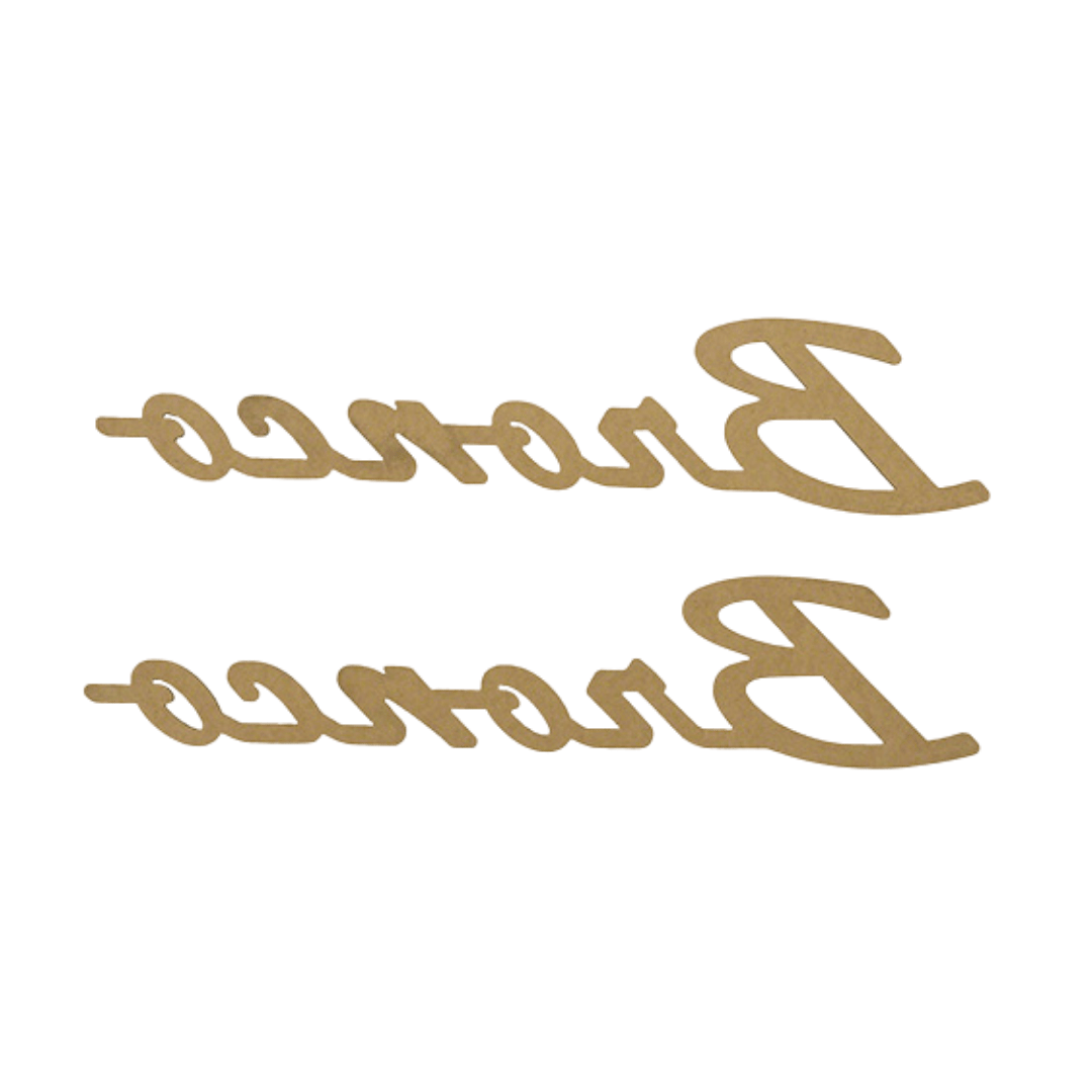 2021 - 2026 BRONCO CLASSIC SCRIPT FENDER BADGE KIT - MATTE BLACK - Ford Show Parts