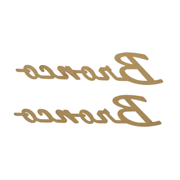 2021 - 2026 BRONCO CLASSIC SCRIPT FENDER BADGE KIT - MATTE BLACK - Ford Show Parts