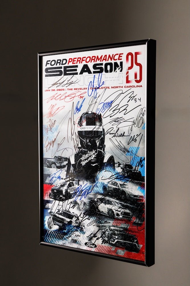 2025 Ford Performance Season Launch Signed Poster - Ford Show Parts