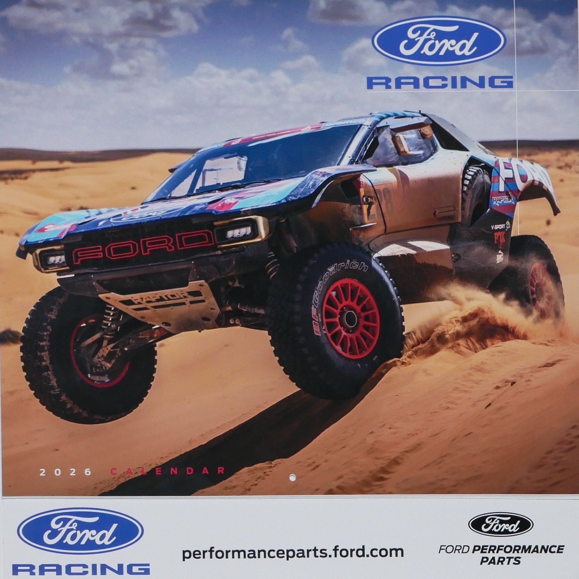 2026 Ford Racing Monthly Calendar - Ford Show Parts