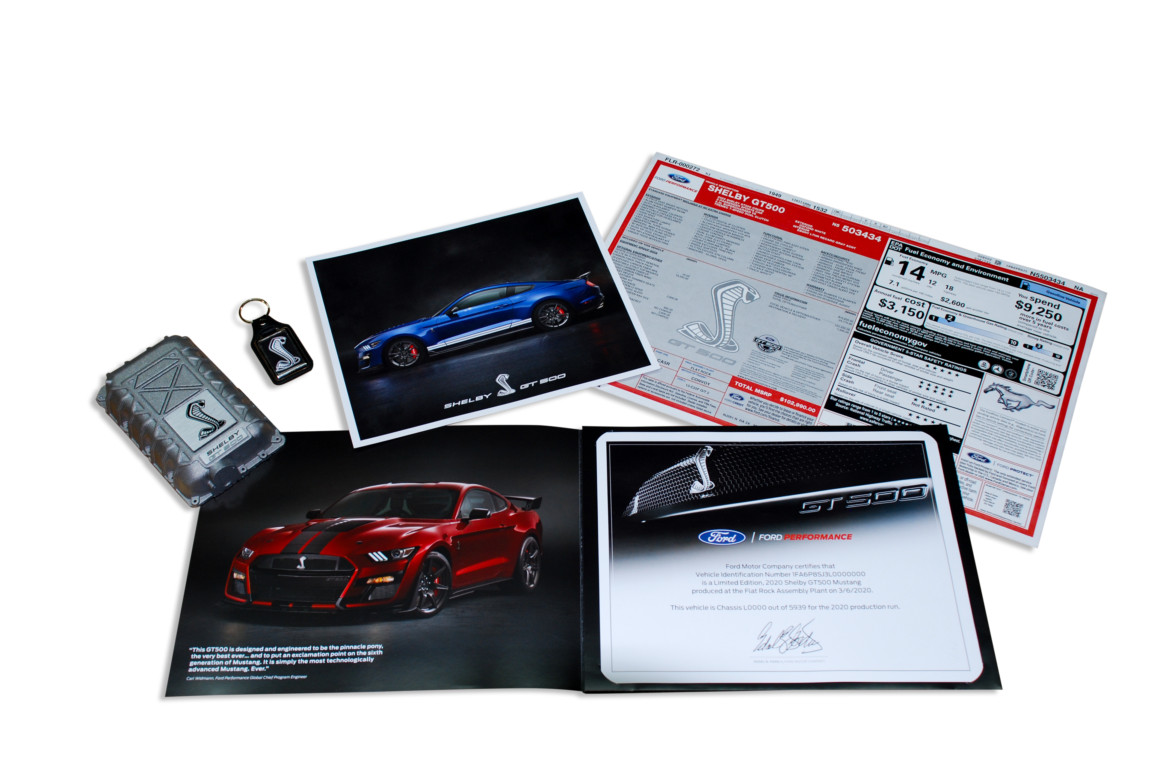 Shelby GT500 Certificate Package