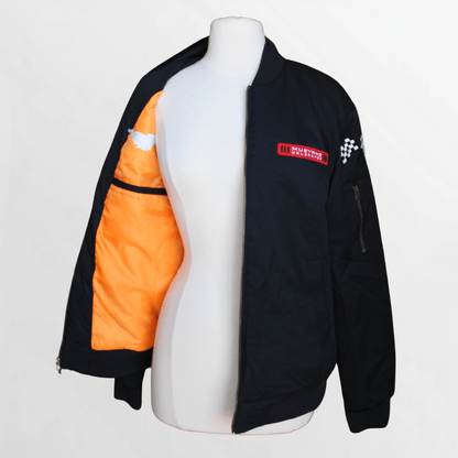 Black Mustang 60th Heritage Bomber Jacket - Ford Show Parts