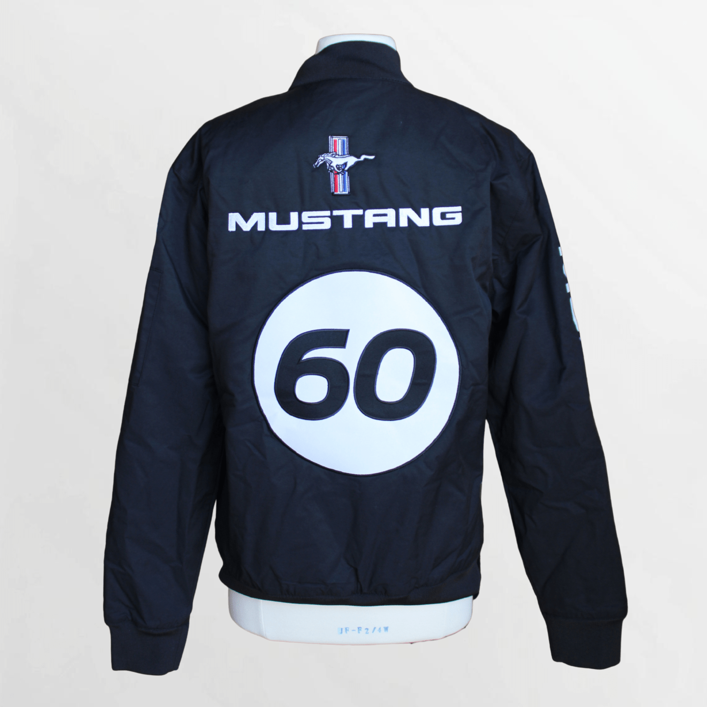 Black Mustang 60th Heritage Bomber Jacket - Ford Show Parts