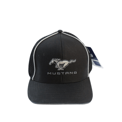 Black Mustang Reflective Stretch Hat - Ford Show Parts