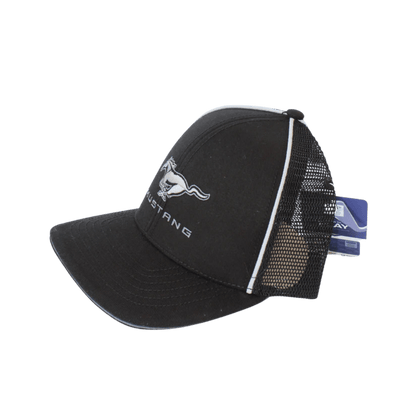 Black Mustang Reflective Stretch Hat - Ford Show Parts