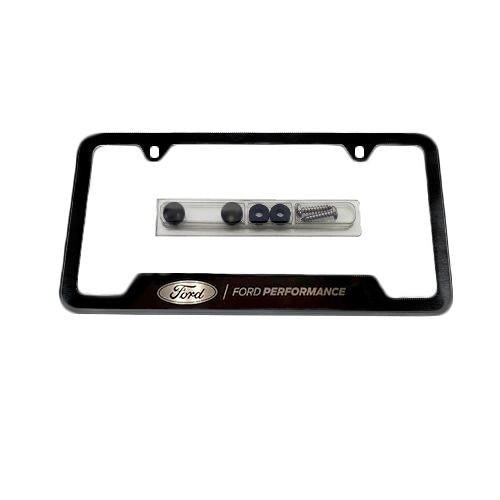 Black Stainless Steel Ford Performance License Plate Frame - Ford Show Parts