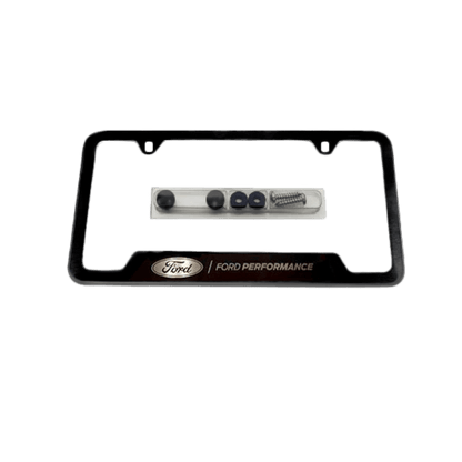Black Stainless Steel Ford Performance License Plate Frame - Ford Show Parts